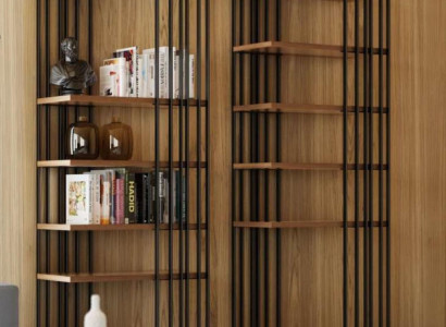 Bücherregal Luxus Schrank Moderne Wohnzimmer Wohnwand Abstellregale Neu